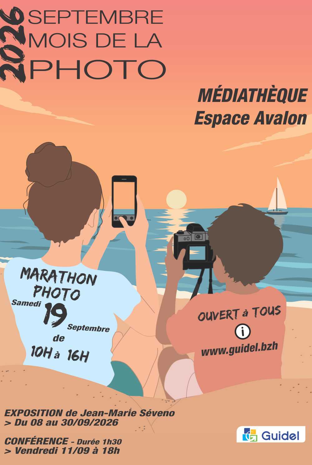 Affiche Mois de la photo en septembre à la mediatheèque
